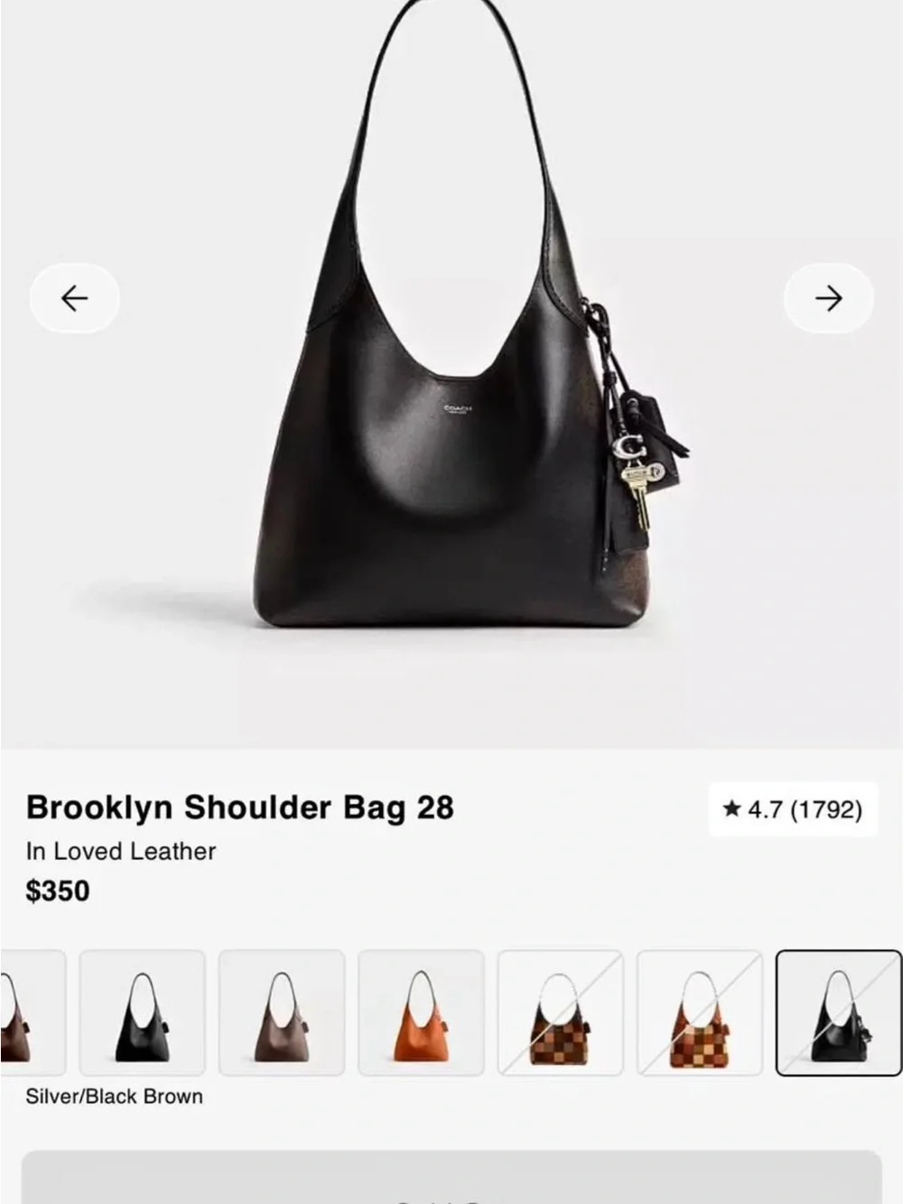 Coach Brooklyn 28 loved leather